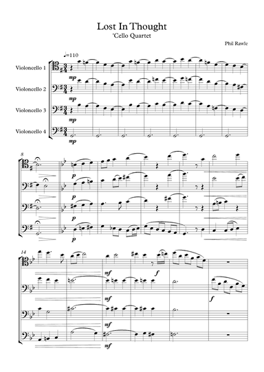 Lost In  Thought - 'Cello Quartet