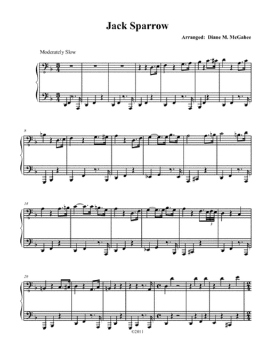 Jack Sparrow (arr. Diane M. McGahee)
