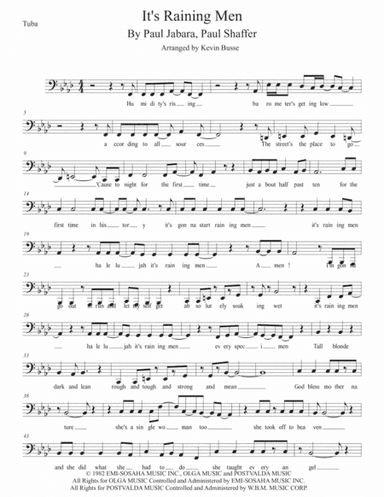 It's Raining Men (arr. Kevin Busse)