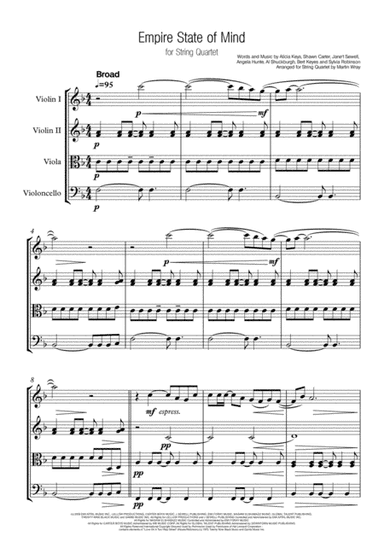 Empire State Of Mind (Part II) Broken Down (arr. Martin Wray)