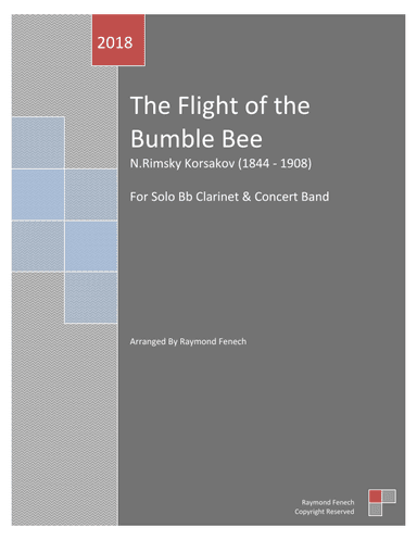 The Flight of the Bumble Bee - Rimsky Korsakov - For solo Bb Clarinet and Concert Band (arr. Raymond Fenech)