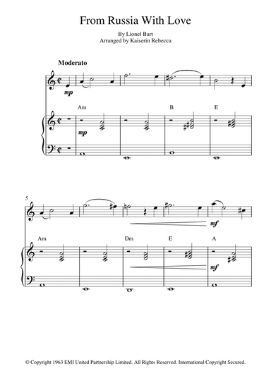 From Russia With Love (arr. Kaiserin Rebecca)