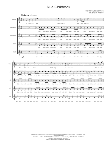 Blue Christmas (arr. Shawn Pearce)