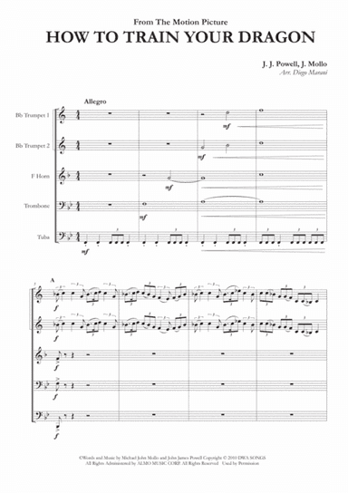 How To Train Your Dragon (arr. Diego Marani)