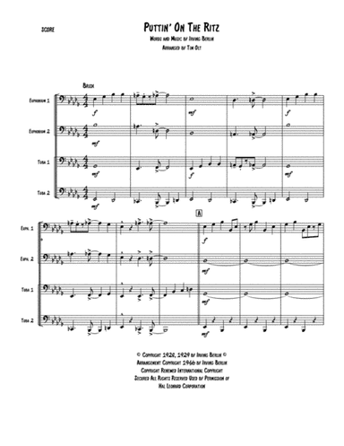 Puttin' On The Ritz (arr. Tim Olt)