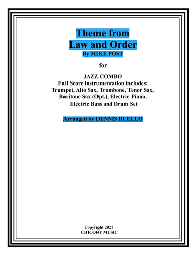 Law And Order (arr. Dennis Ruello)