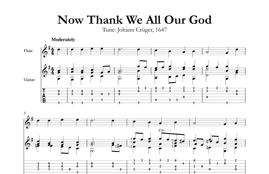 Now Thank We All Our God (arr. Mark Phillips)