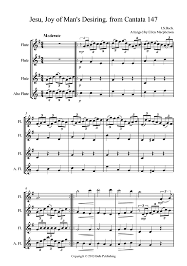 Jesu Joy of Man's Desiring from Cantanta no.147. (arr. Ellen Macpherson)