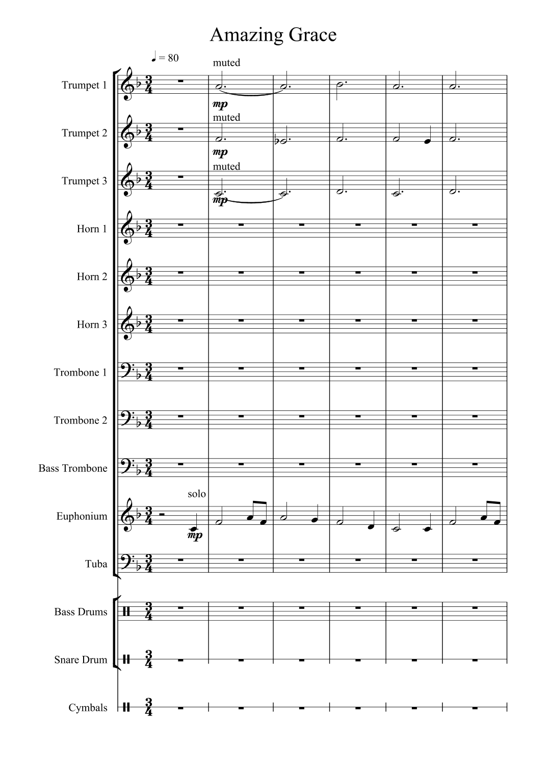 Amazing Grace!  How Sweet the Sound (arr. Rob Hendrickson)