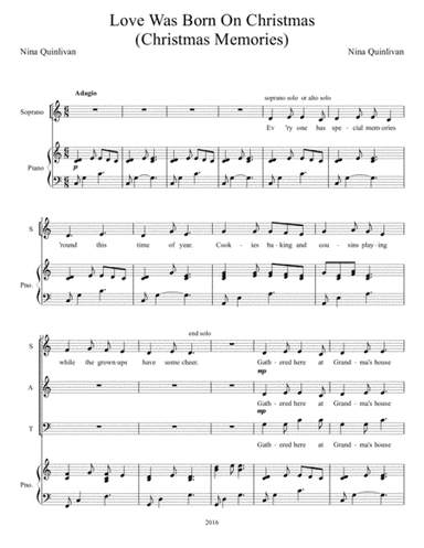 Love Was Born On Christmas (Christmas Memories)
