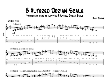 B Altered Dorian Scale (4 Ways to Play)