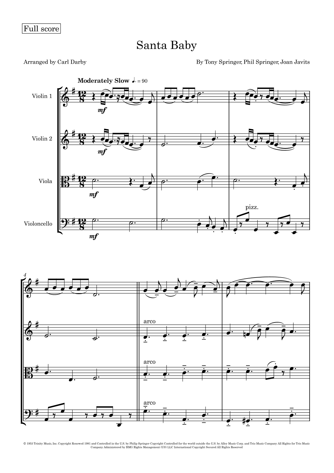 Santa Baby (arr. Carl Darby)