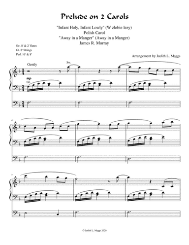 Prelude on 2 Carols ("Infant Holy, Infant Lowly" and "Away in a Manger") (arr. Judith L. Maggs)