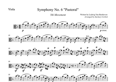 Symphony No. 6 5th Movement (arr. Zachary Corbett)