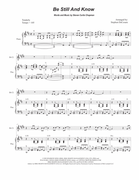 Be Still And Know (arr. Stephen DeCesare)