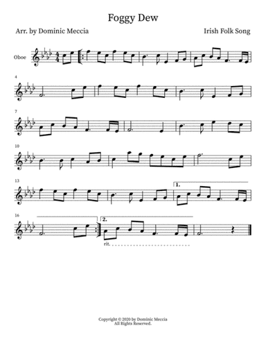 Foggy Dew (arr. Dominic Meccia)