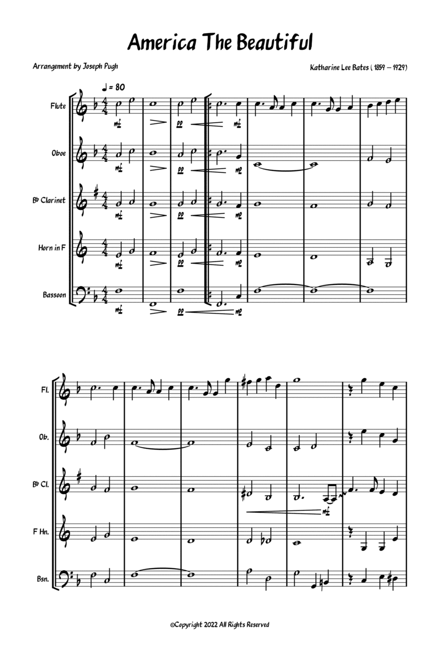 America The Beautiful (arr. Joseph Pugh)