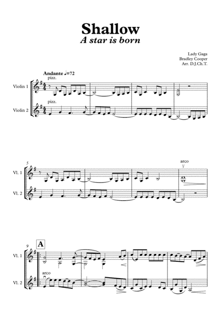 Shallow (arr. D.J.Ch.T.)