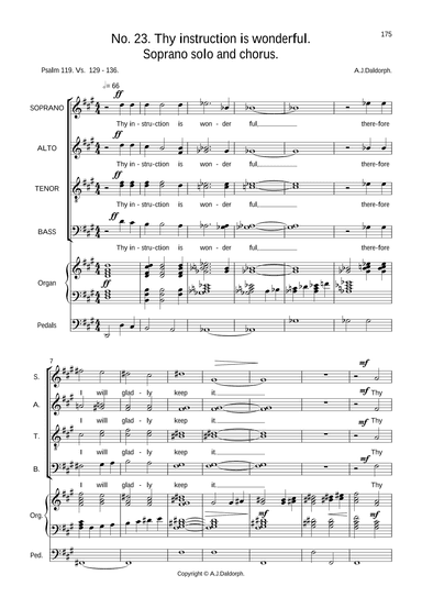 Thy instruction is wonderful (from Songs of Hope and Creation)
