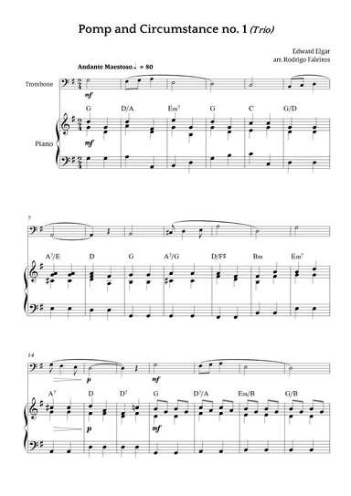 Pomp and Circumstance no. 1 (Trio) (arr. Rodrigo Faleiros)