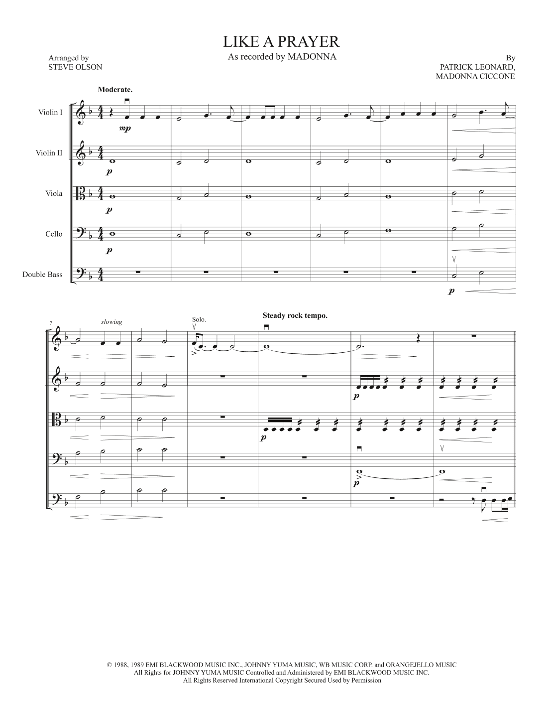 Like A Prayer (arr. Steve Olson)