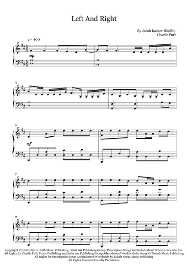Left And Right (arr. Fernanda Moura)