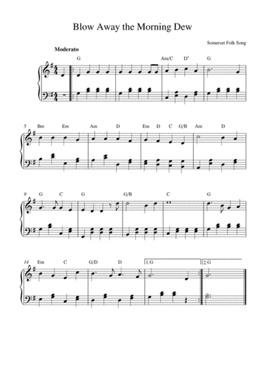 Blow Away the Morning Dew (arr. Kaiserin Rebecca)