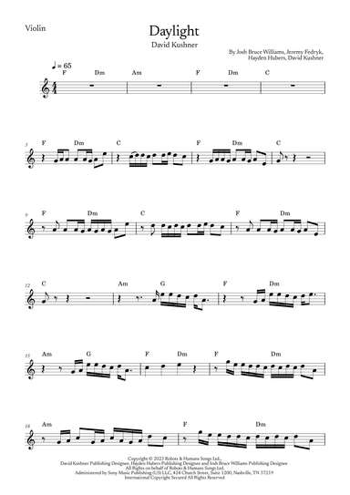 Daylight (arr. Marcony Carvalho)