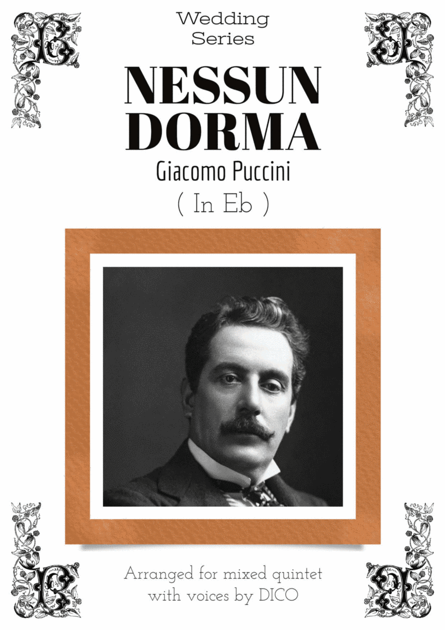 NESSUN DORMA (in Eb) - for voices & flexible quintet (arr. Dico)