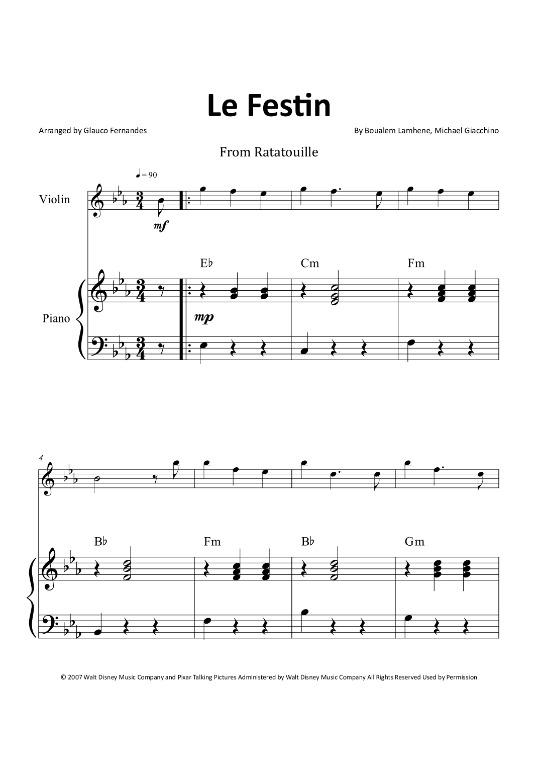 Le Festin (arr. Glauco Fernandes)