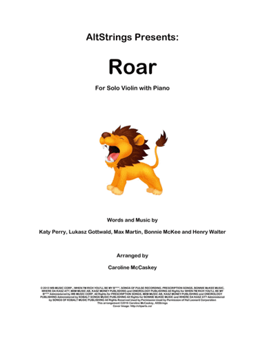 Roar (arr. Caroline McCaskey)