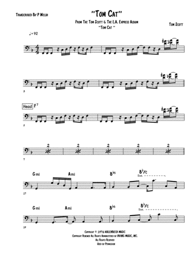 Tom Cat (arr. Accubass)