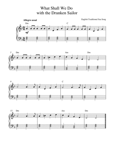 What Shall We Do with the Drunken Sailor? (arr. Kaiserin Rebecca)