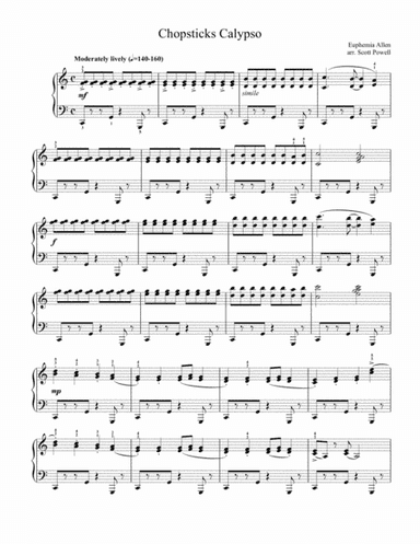 Chopsticks: Calypso Style (arr. Scott Powell)