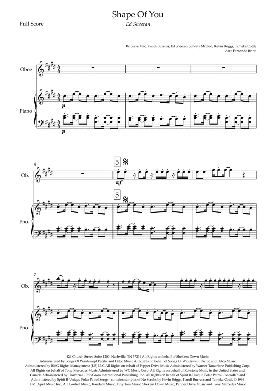 Shape Of You (arr. Fernando Britto)