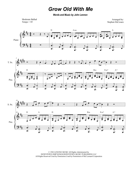 Grow Old With Me (arr. Stephen DeCesare)