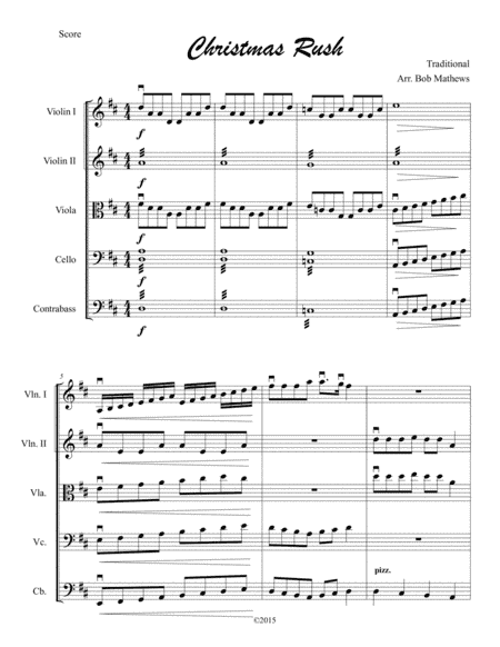 Christmas Rush (arr. Bob Mathews)