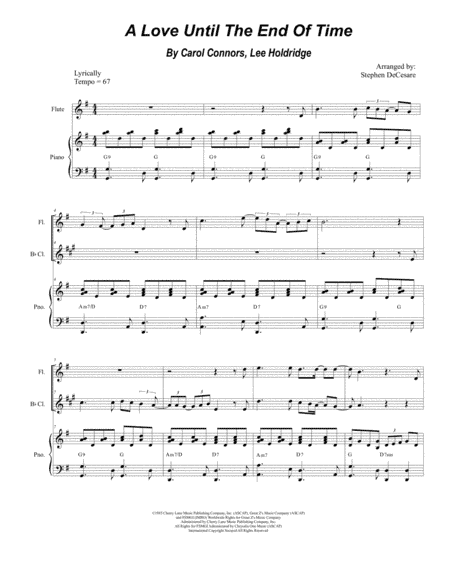 A Love Until The End Of Time (arr. Stephen DeCesare)