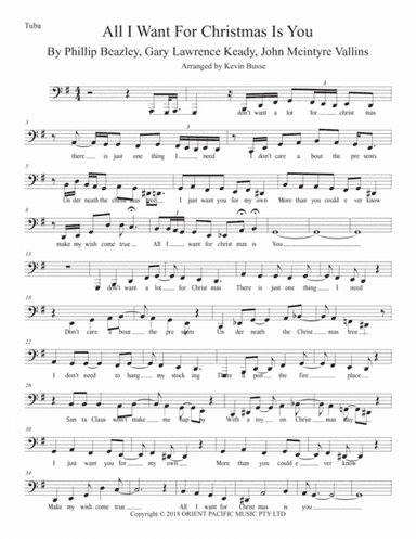 All I Want For Christmas Is You (arr. Kevin Busse)