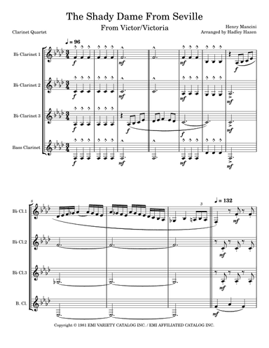 The Shady Dame From Seville (arr. Hadley Hazen)