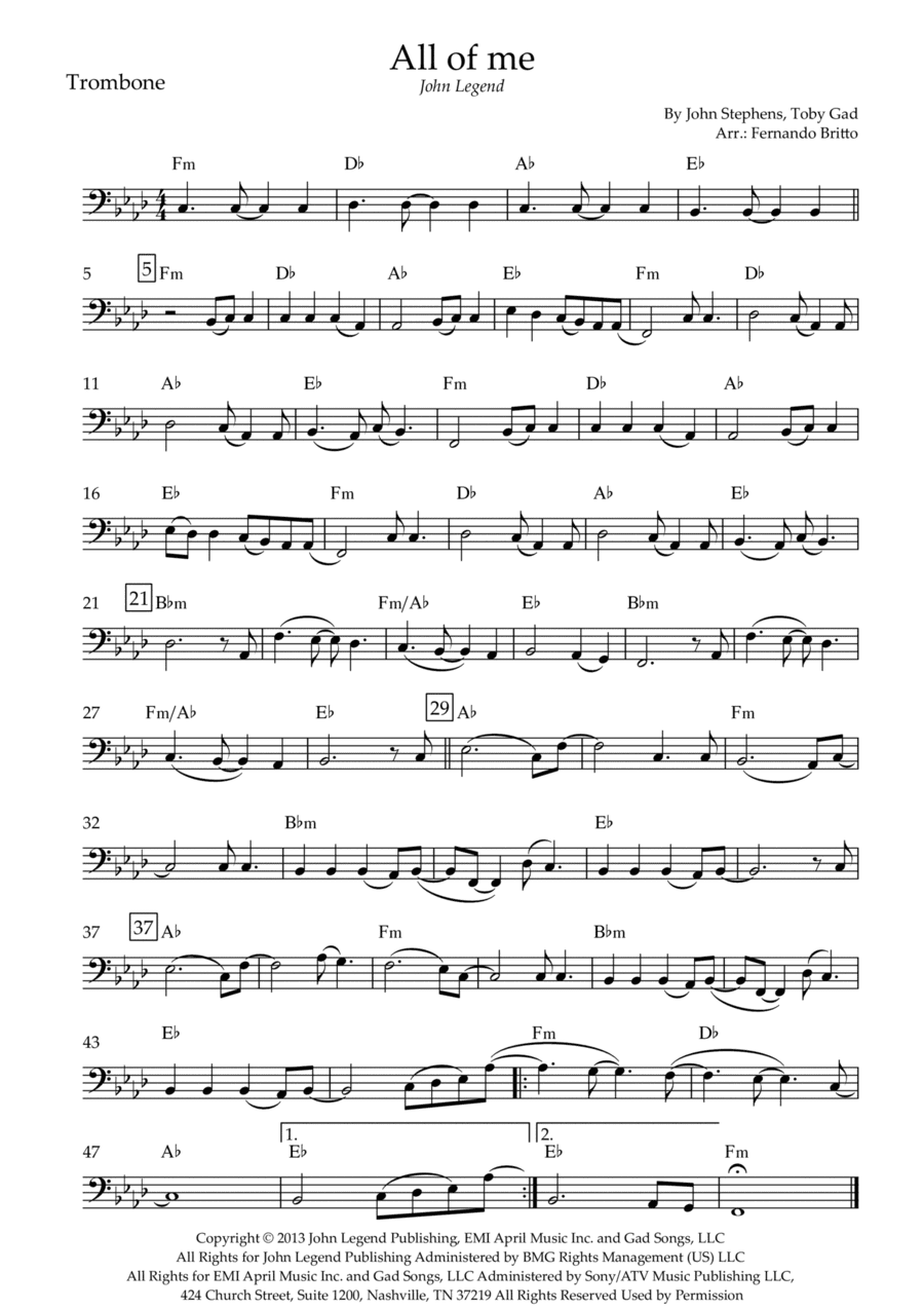 All Of Me (arr. Fernando Britto)