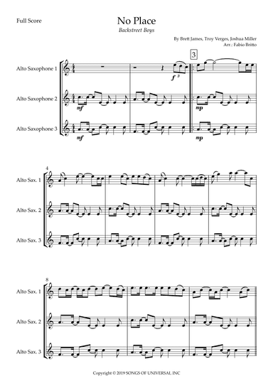 No Place (arr. Fabio Britto)