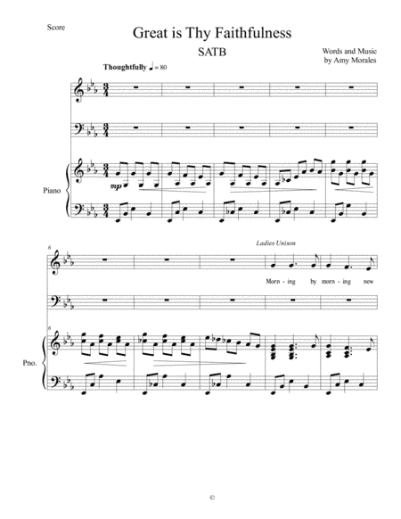Great is Thy Faithfulness SATB