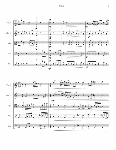 Orion - Overture for String Orchestra
