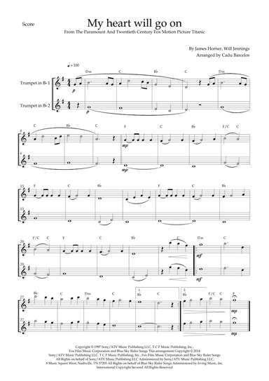 My Heart Will Go On (love Theme From 'titanic') (arr. Cadu Barcelos)