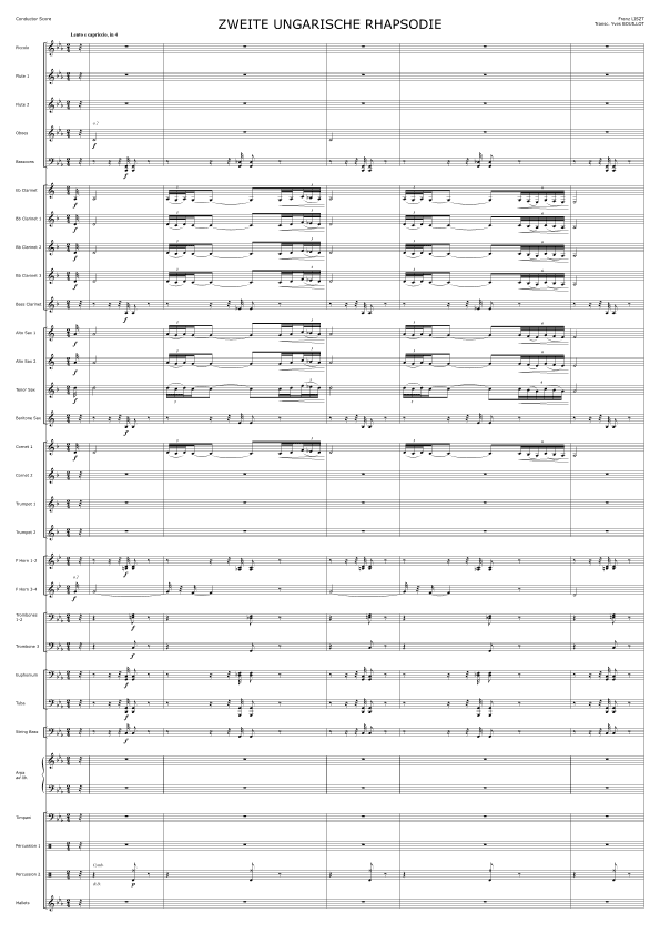 Hungarian Rhapsody n°2 (arr. Yves Bouillot)