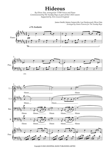 Hideous (arr. Simon Pearson)
