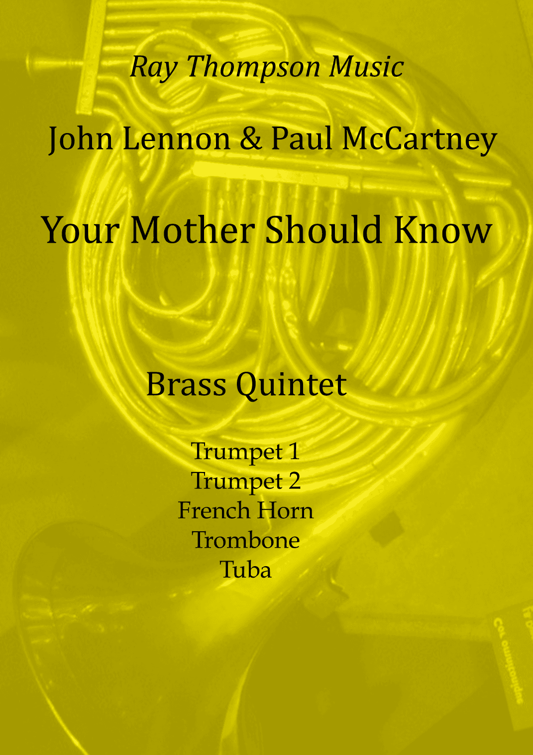 Your Mother Should Know (arr. Ray Thompson)