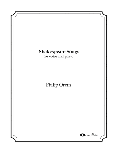 Shakespeare Songs
