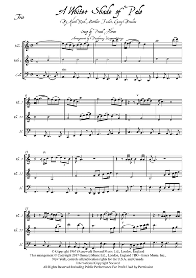 A Whiter Shade Of Pale (arr. Dandenong Ranges Strings)